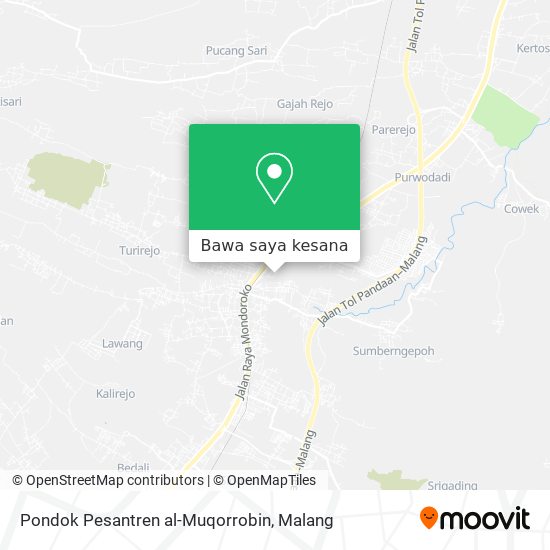 Peta Pondok Pesantren al-Muqorrobin