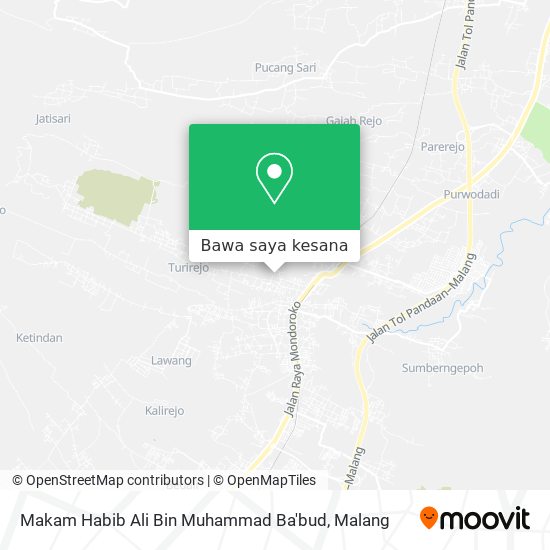 Peta Makam Habib Ali Bin Muhammad Ba'bud