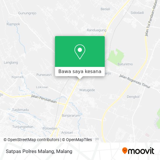 Peta Satpas Polres Malang