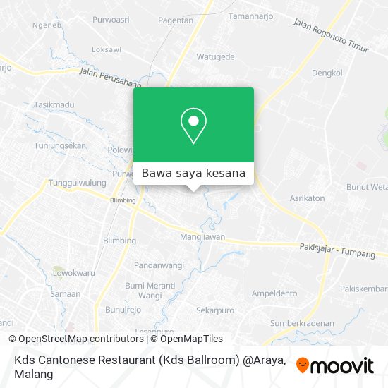 Peta Kds Cantonese Restaurant (Kds Ballroom) @Araya