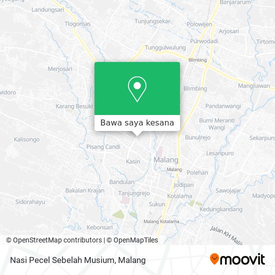 Peta Nasi Pecel Sebelah Musium
