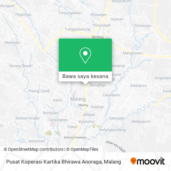 Peta Pusat Koperasi Kartika Bhirawa Anoraga
