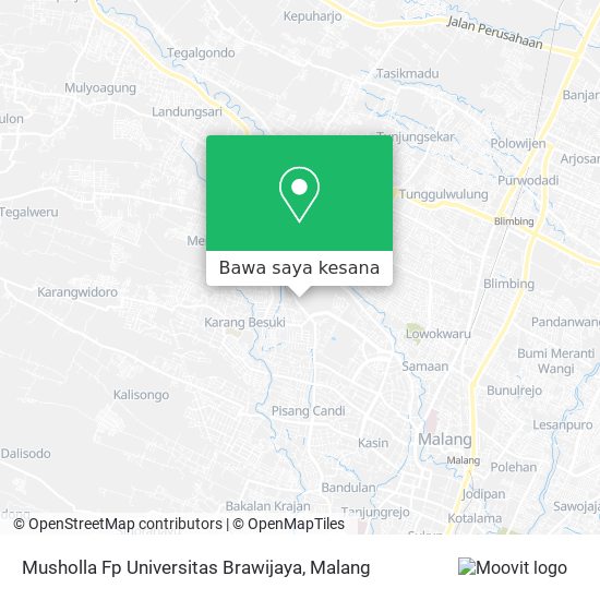 Peta Musholla Fp Universitas Brawijaya