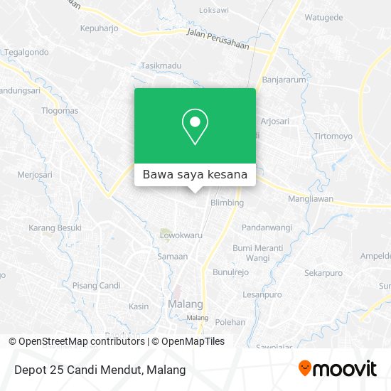 Peta Depot 25 Candi Mendut