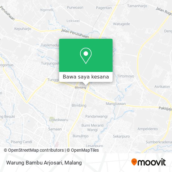Peta Warung Bambu Arjosari