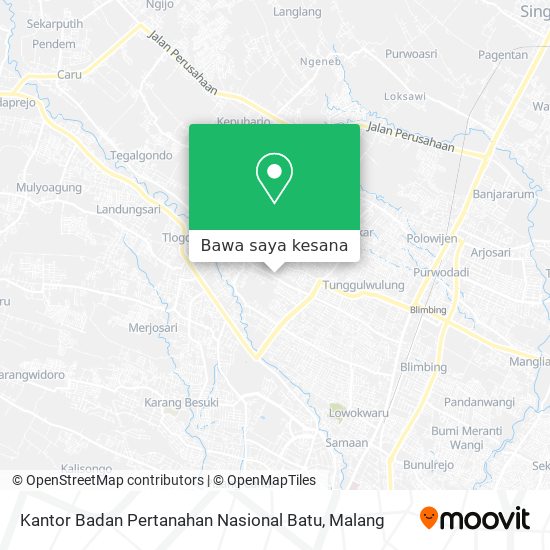 Peta Kantor Badan Pertanahan Nasional Batu