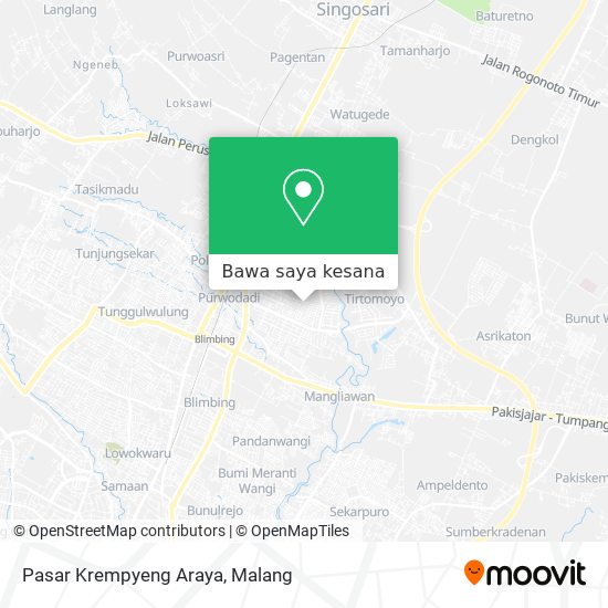 Peta Pasar Krempyeng Araya