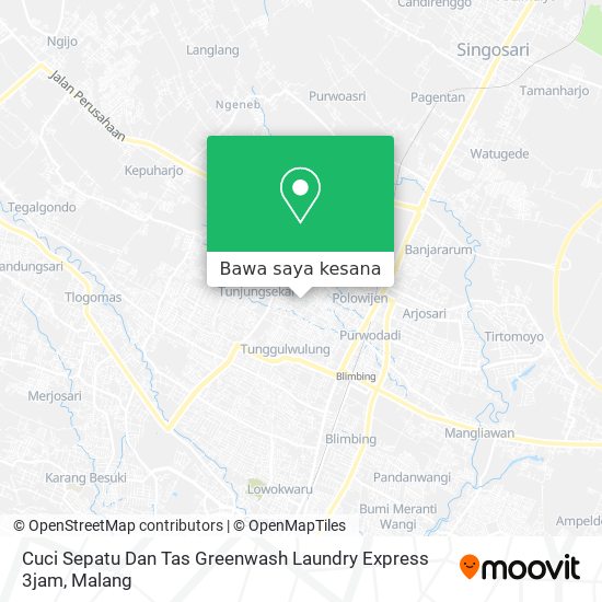 Peta Cuci Sepatu Dan Tas Greenwash Laundry Express 3jam