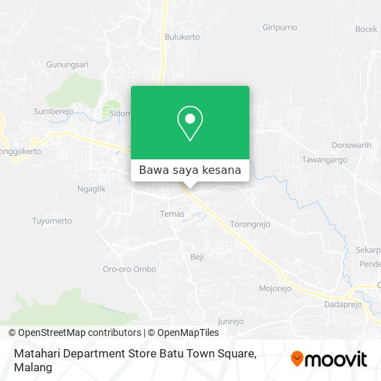 Peta Matahari Department Store Batu Town Square