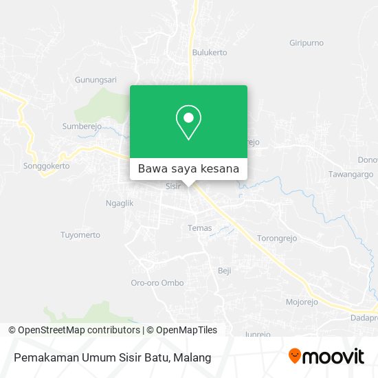 Peta Pemakaman Umum Sisir Batu