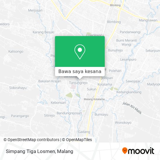 Peta Simpang Tiga Losmen