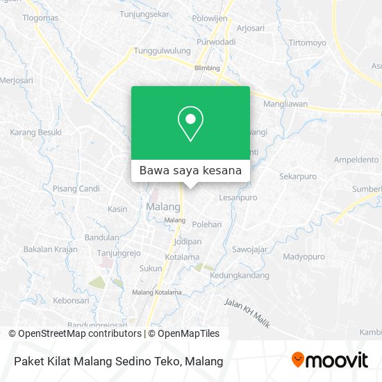 Peta Paket Kilat Malang Sedino Teko