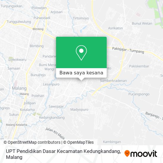 Peta UPT Pendidikan Dasar Kecamatan Kedungkandang