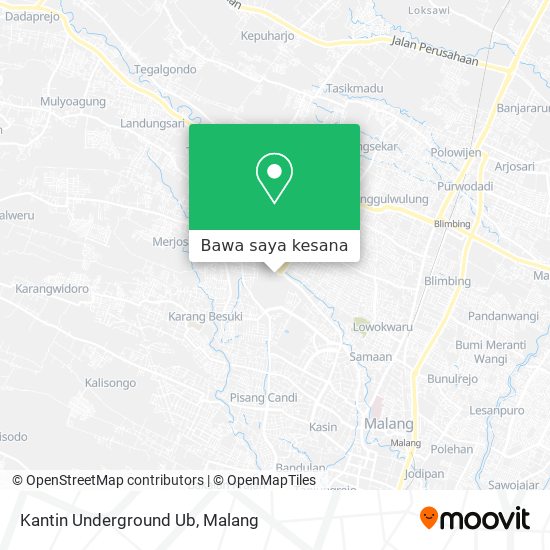 Peta Kantin Underground Ub