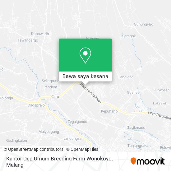 Peta Kantor Dep Umum Breeding Farm Wonokoyo