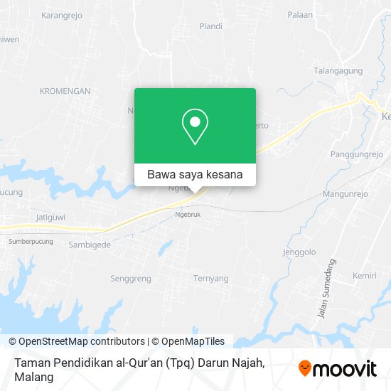 Peta Taman Pendidikan al-Qur'an (Tpq) Darun Najah