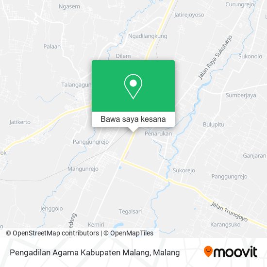 Peta Pengadilan Agama Kabupaten Malang