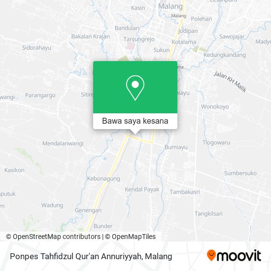 Peta Ponpes Tahfidzul Qur'an Annuriyyah