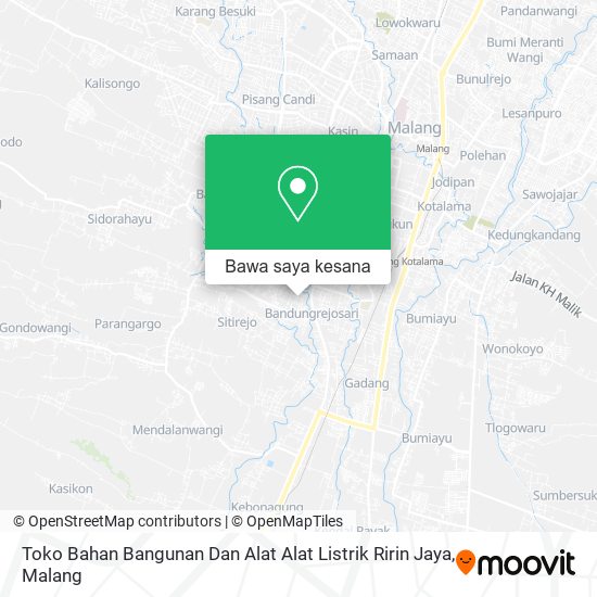 Peta Toko Bahan Bangunan Dan Alat Alat Listrik Ririn Jaya