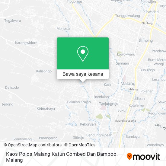 Peta Kaos Polos Malang Katun Combed Dan Bamboo