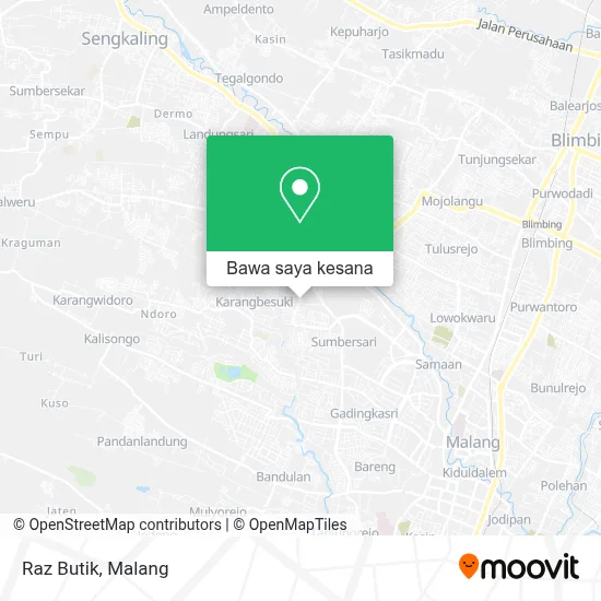 Peta Raz Butik