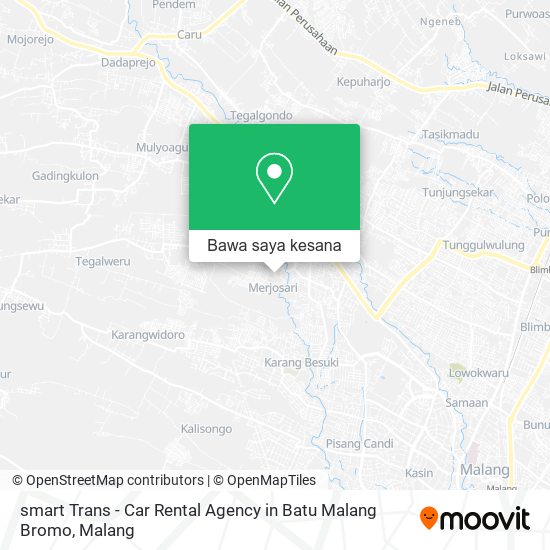 Peta smart Trans - Car Rental Agency in Batu Malang Bromo