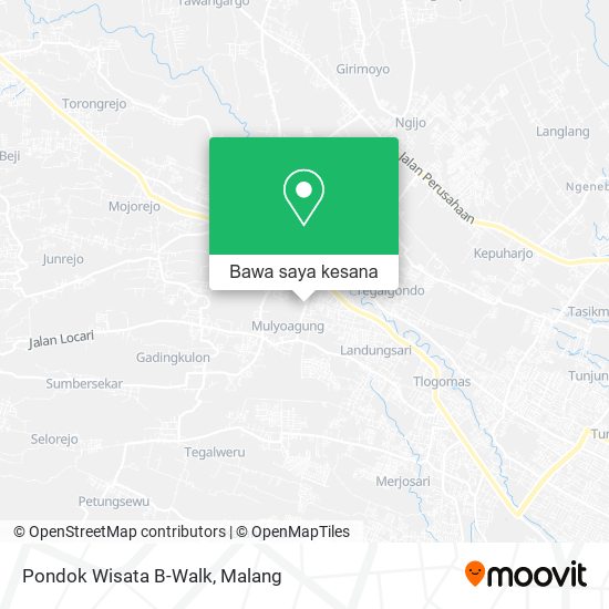 Peta Pondok Wisata B-Walk