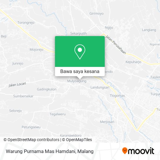 Peta Warung Purnama Mas Hamdani