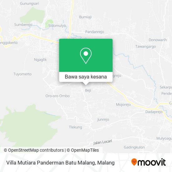 Peta Villa Mutiara Panderman Batu Malang