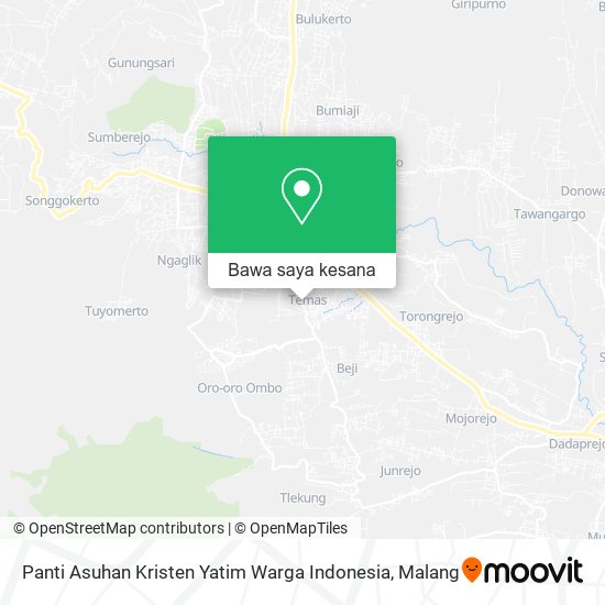 Peta Panti Asuhan Kristen Yatim Warga Indonesia
