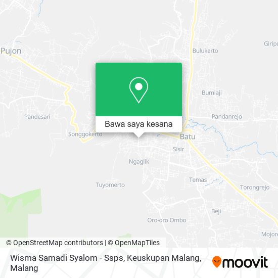 Peta Wisma Samadi Syalom - Ssps, Keuskupan Malang
