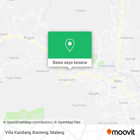 Peta Villa Kandang Banteng