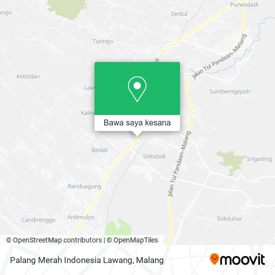 Peta Palang Merah Indonesia Lawang