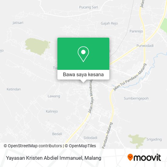 Peta Yayasan Kristen Abdiel Immanuel