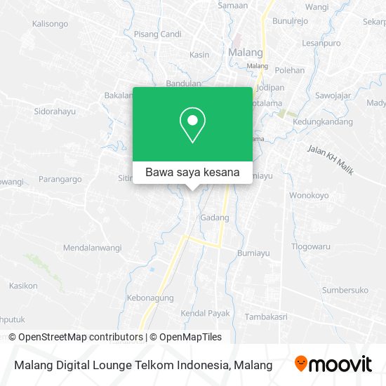 Peta Malang Digital Lounge Telkom Indonesia
