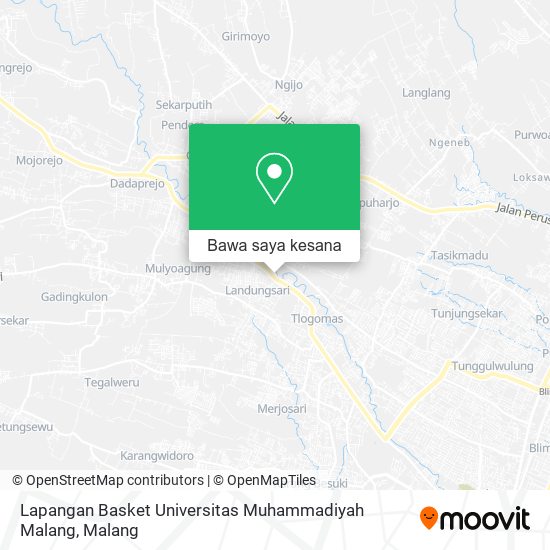 Peta Lapangan Basket Universitas Muhammadiyah Malang