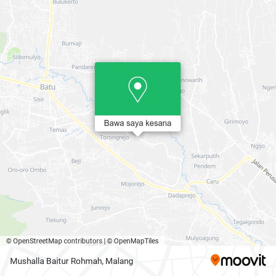 Peta Mushalla Baitur Rohmah
