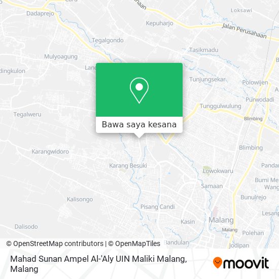 Peta Mahad Sunan Ampel Al-'Aly UIN Maliki Malang