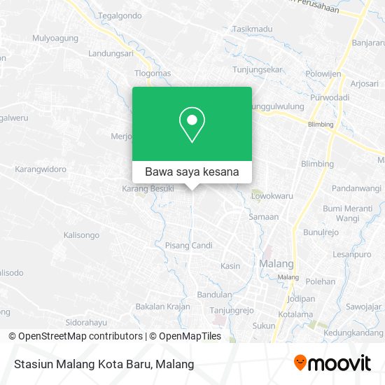 Peta Stasiun Malang Kota Baru