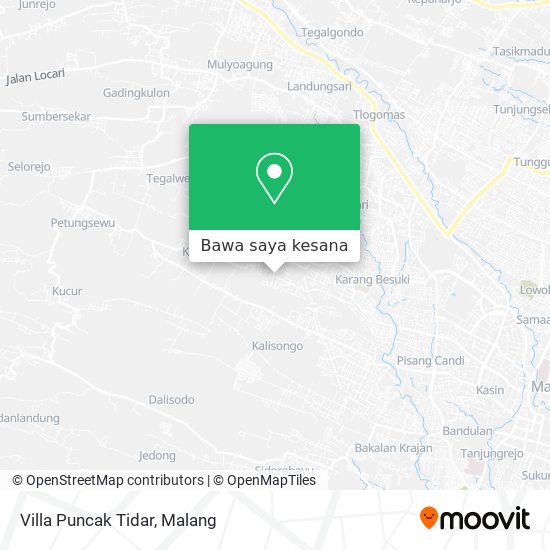 Peta Villa Puncak Tidar