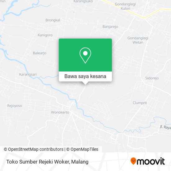Peta Toko Sumber Rejeki Woker