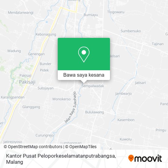 Peta Kantor Pusat Peloporkeselamatanputrabangsa