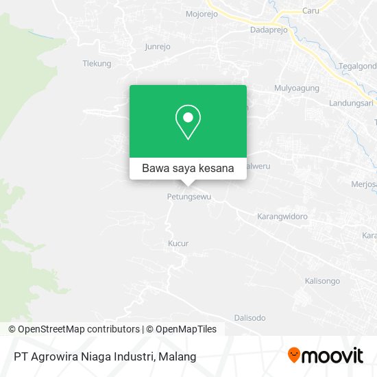 Peta PT Agrowira Niaga Industri
