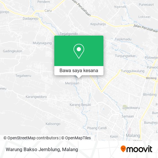 Peta Warung Bakso Jemblung