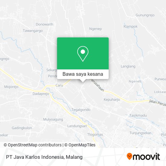 Peta PT Java Karlos Indonesia