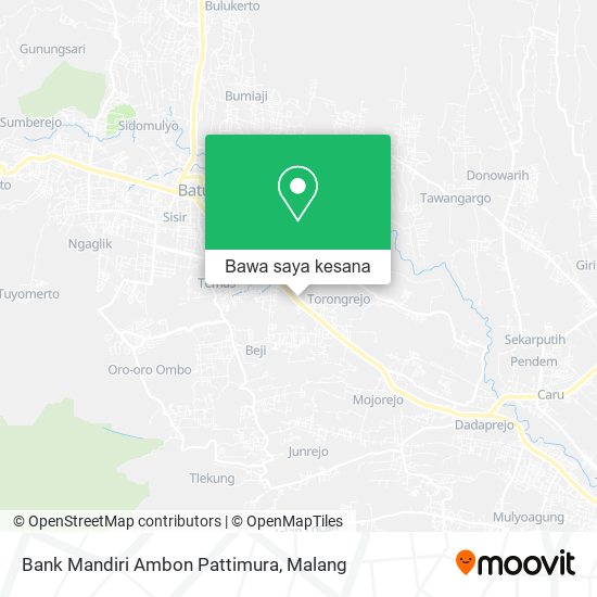Peta Bank Mandiri Ambon Pattimura