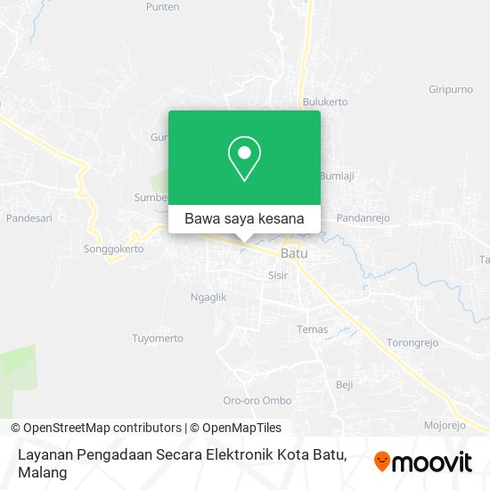 Peta Layanan Pengadaan Secara Elektronik Kota Batu