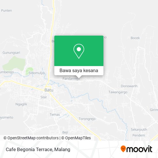 Peta Cafe Begonia Terrace