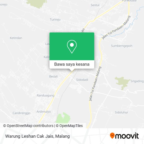 Peta Warung Leshan Cak Jais