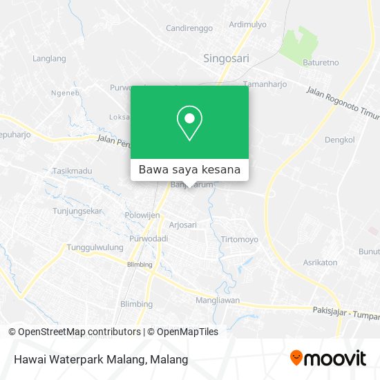 Peta Hawai Waterpark Malang